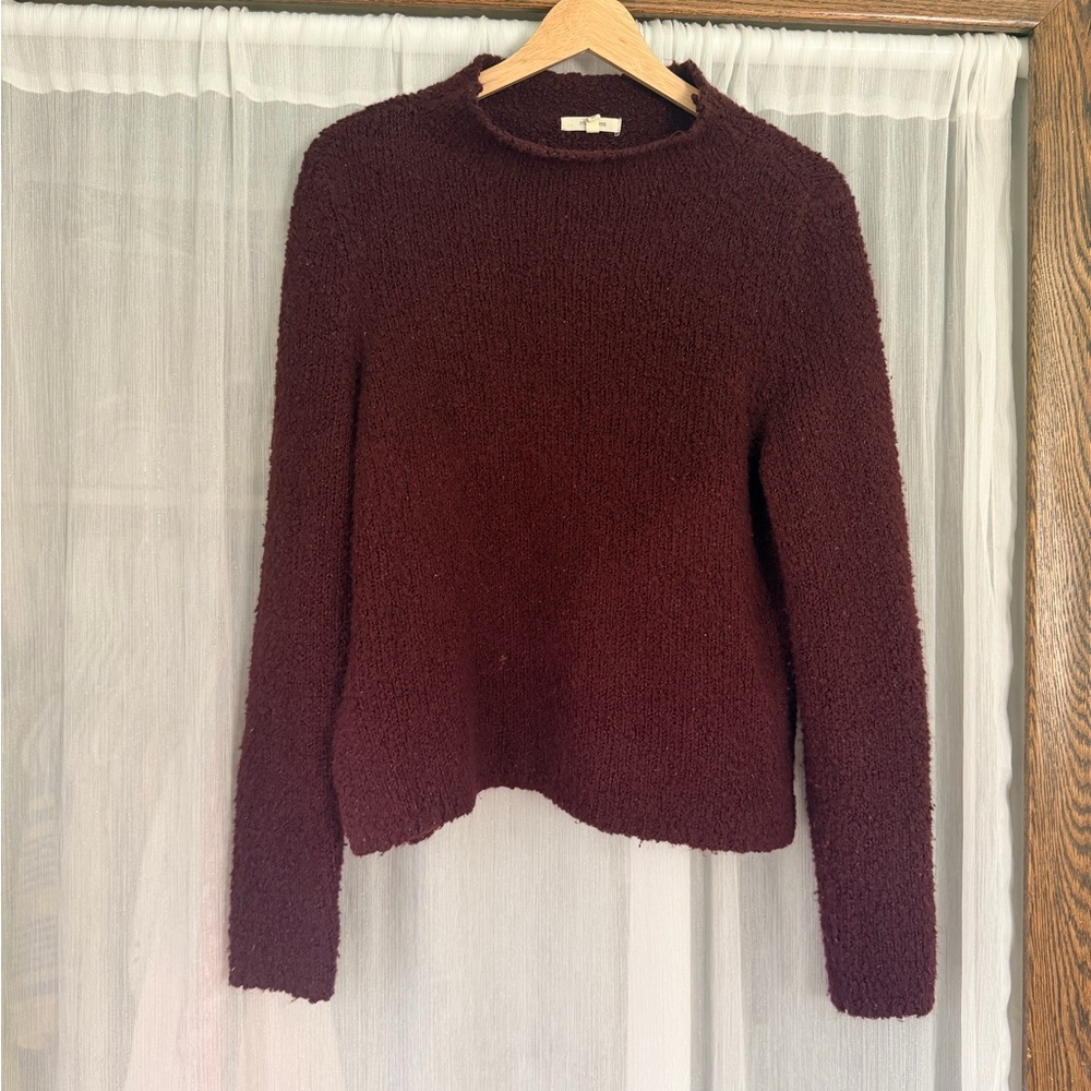 Maurices Deep Burgundy Mockneck Sweater